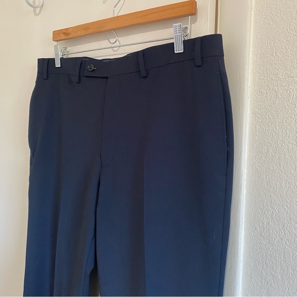 Lauren Ralph Lauren High Performance Wool Dress Pants 36x34 Classic Fit Navy - Picture 4 of 11